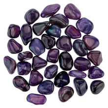 Load image into Gallery viewer, Purple Agate Tumbled on a white background studio photo - Down to Earth