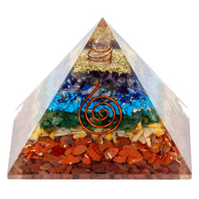 Load image into Gallery viewer, Orgonite Crystal Pyramid Chakra - Down to Earth