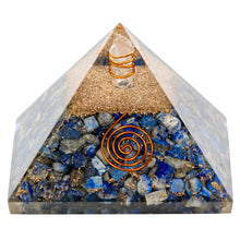Load image into Gallery viewer, Orgonite Crystal Pyramid Lapis - Down to Earth