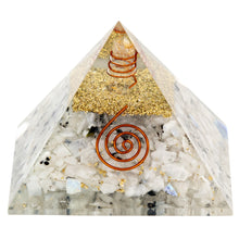Load image into Gallery viewer, Orgonite Crystal Pyramid Moonstone - Down to Earth
