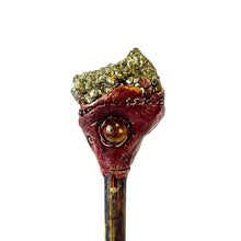 Load image into Gallery viewer, Pyrite Crystal Hair Stick - Down To Earth