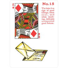 Load image into Gallery viewer, Reading Fortune Telling Cards Deck and Book Set Card No. 15 - Down To Earth