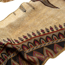 Load image into Gallery viewer, Recycled Sari Scarf Brown Detail - Down To Earth