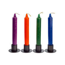 Load image into Gallery viewer, Photograph of four ritual candle holders in use. - Down to Earth.