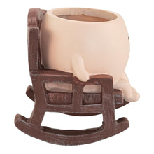 Load image into Gallery viewer, Rocking Chair Planter Pot left side displayed on white background - Down to Earth