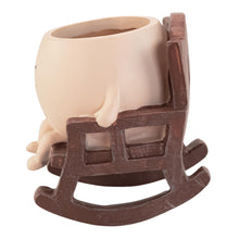 Load image into Gallery viewer, Rocking Chair Planter Pot right side displayed on white background - Down to Earth