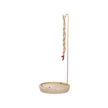 Load image into Gallery viewer, Rope Incense Holder Burner gold studio photo - Down to Earth