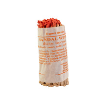Load image into Gallery viewer, "Sandalwood Rope Incense Bundle on a white background," - Down to Earth.