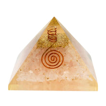 Load image into Gallery viewer, Rose Quartz Orgone Crystal Chip Pyramid - Down To Earth