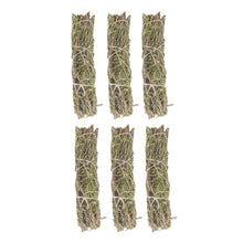 Load image into Gallery viewer, Rosemary Smudge Stick 6 pk displayed on a white background - Down To Earth