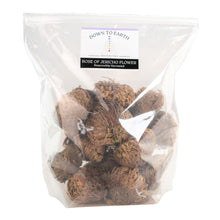 Load image into Gallery viewer, "Bag of Rose of Jericho flowers with 'Down to Earth' label on a white background," - Down to Earth.