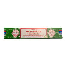 Load image into Gallery viewer, "Satya Patchouli incense packaging on a white background," - Down to Earth.