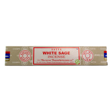 Load image into Gallery viewer, "Box of Satya White Sage Incense Sticks on a white background," - Down to Earth.