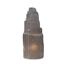 Load image into Gallery viewer, Selenite Iceberg Tower lamp without light studio photo - Down to Earth