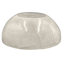 Load image into Gallery viewer, Selenite Round Bowl Bottom View - Down To Earth