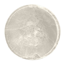 Load image into Gallery viewer, Selenite Round Bowl Top View - Down To Earth