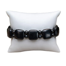 Load image into Gallery viewer, Shungite Square 15mm Bracelet Studio Photo - Down To Earth
