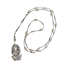 Load image into Gallery viewer, "Silver Ganesh Necklace on a white background," - Down to Earth.