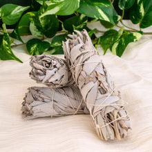 Load image into Gallery viewer, Small White Sage Smudge Wand - Down To Earth Online Smudging Items
