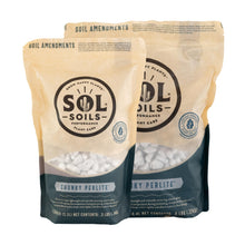 Load image into Gallery viewer, Sol Soils Chunky Perlite group photo displayed on a white background - Down to Earth
