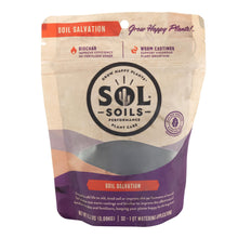 Load image into Gallery viewer, Sol Soils Plant Care Soil Salvation front side displayed on a white background - Down to Earth