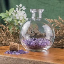 Load image into Gallery viewer, Spell Jar with crystal on a style background - Down To Earth