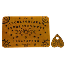 Load image into Gallery viewer, Stained & Black Lettering Solar Moon Spirit Board - Down To Earth