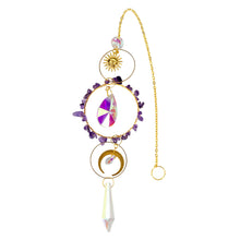 Load image into Gallery viewer, Suncatcher Amethyst studio photo - Down to Earth
