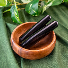 Load image into Gallery viewer, Tapered Black Obsidian Wands Styled - Down To Earth