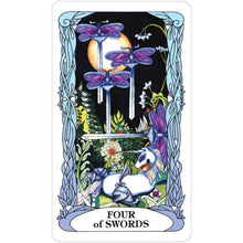 Load image into Gallery viewer, Tarot of a Moon Garden Four of Swords Tarot Card - Down To Earth