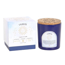 Load image into Gallery viewer, Taurus Zodiac Candle with Crystals and Matching Gift Box - Down To Earth