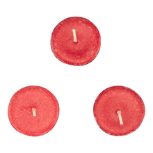 Load image into Gallery viewer, Tea Light Candles Red group photo top down shot on a white background - Down To Earth