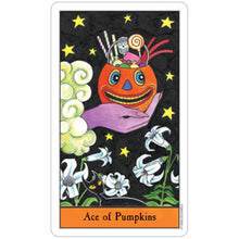 Load image into Gallery viewer, The Halloween Tarot Deck Ace of Pumpkins Card - Down To Earth