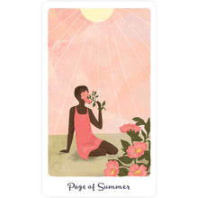 Load image into Gallery viewer, The Harmony Tarot Page of Summer Card - Down To Earth