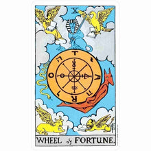 Load image into Gallery viewer, The Original Rider Tarot Deck Wheel of Fortune Card - Down To Earth