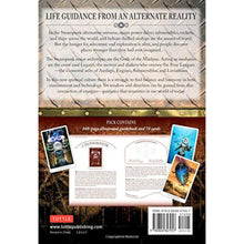 Load image into Gallery viewer, The Steam Punk Tarot backside of the box on a white background - Down To Earth