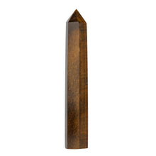 Load image into Gallery viewer, Tiger Eye Oblisk on a white background - Down To Earth