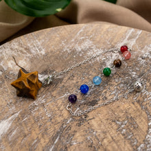 Load image into Gallery viewer, Tiger's Eye Merkaba Pendulum Styled - Down To Earth