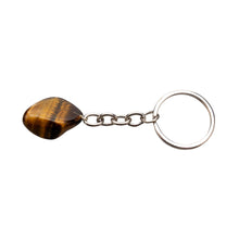Load image into Gallery viewer, Tiger's Eye Tumbled Crystal Keychain - Down To Earth