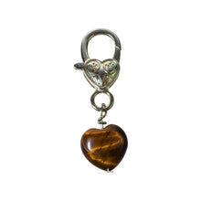 Load image into Gallery viewer, Tiger's Eye Crystal Heart Pet Pendant - Down To Earth