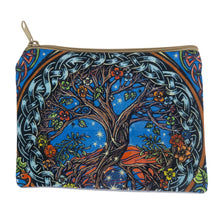 Load image into Gallery viewer, Tree of Life Cosmetic Bag front facing on a white background - Down To Earth