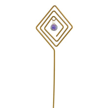 Load image into Gallery viewer, Trellis Rhombus Metal Gold with White Background - Down To Earth