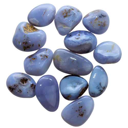 Tumbled Blue Lace Agate Crystals - Down To Earth