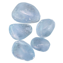 Load image into Gallery viewer, Celestite Quartz Tumbled on a white background - Down to Earth
