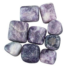 Load image into Gallery viewer, Lepidolite Tumbled on a white background - Down to Earth