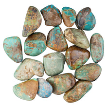 Load image into Gallery viewer, Turquoise Tumbled on a white background - Down to Earth