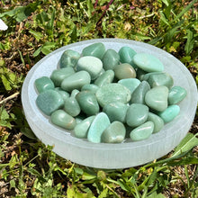 Load image into Gallery viewer, Green Aventurine Tumbled in Selenite Bowl - Down To Earth