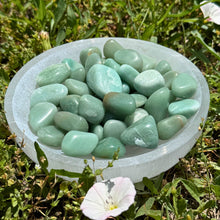 Load image into Gallery viewer, Green Aventurine Tumbled in Selenite Bowl - Down To Earth