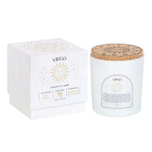 Load image into Gallery viewer, Virgo Zodiac Candle with Crystals and Matching Gift Box - Down To Earth