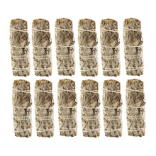 Load image into Gallery viewer, White Sage Smudge Stick 12ct 1x4 displayed on a white background - Down to Earth